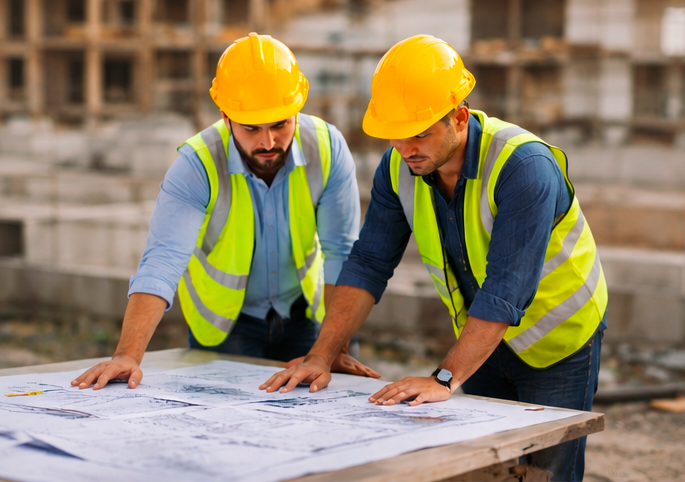 Ouvrier sur chantier